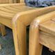 Suite of 8 solid beech chairs