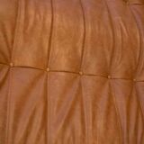 Togo chaise lounge in pine leather by Michel Ducaroy for Ligne Roset, 1974