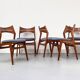 6 Danish Teak Dining Chairs by Erik Buch for Chr. Christensens, 1960s