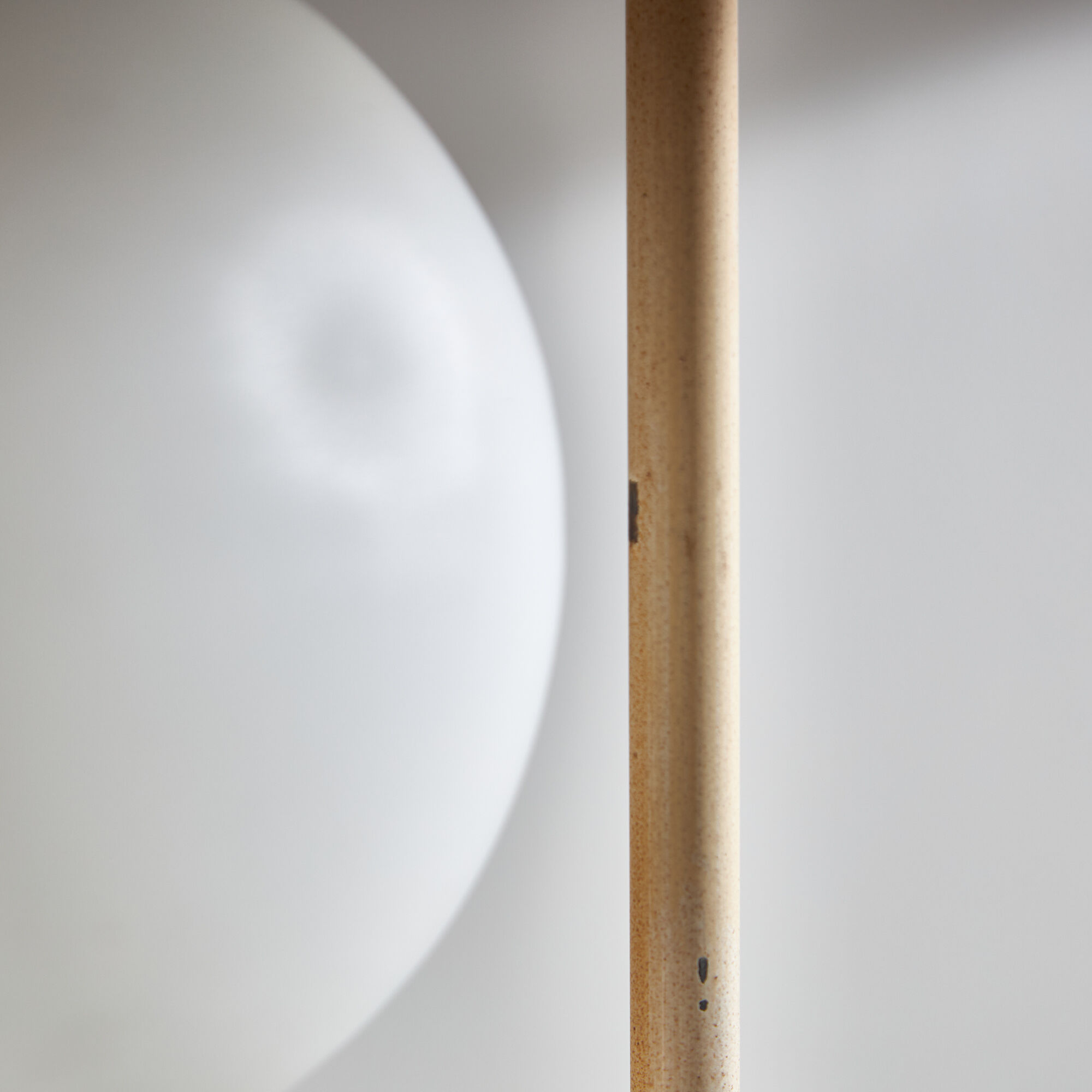 Metal and glass floor lamp