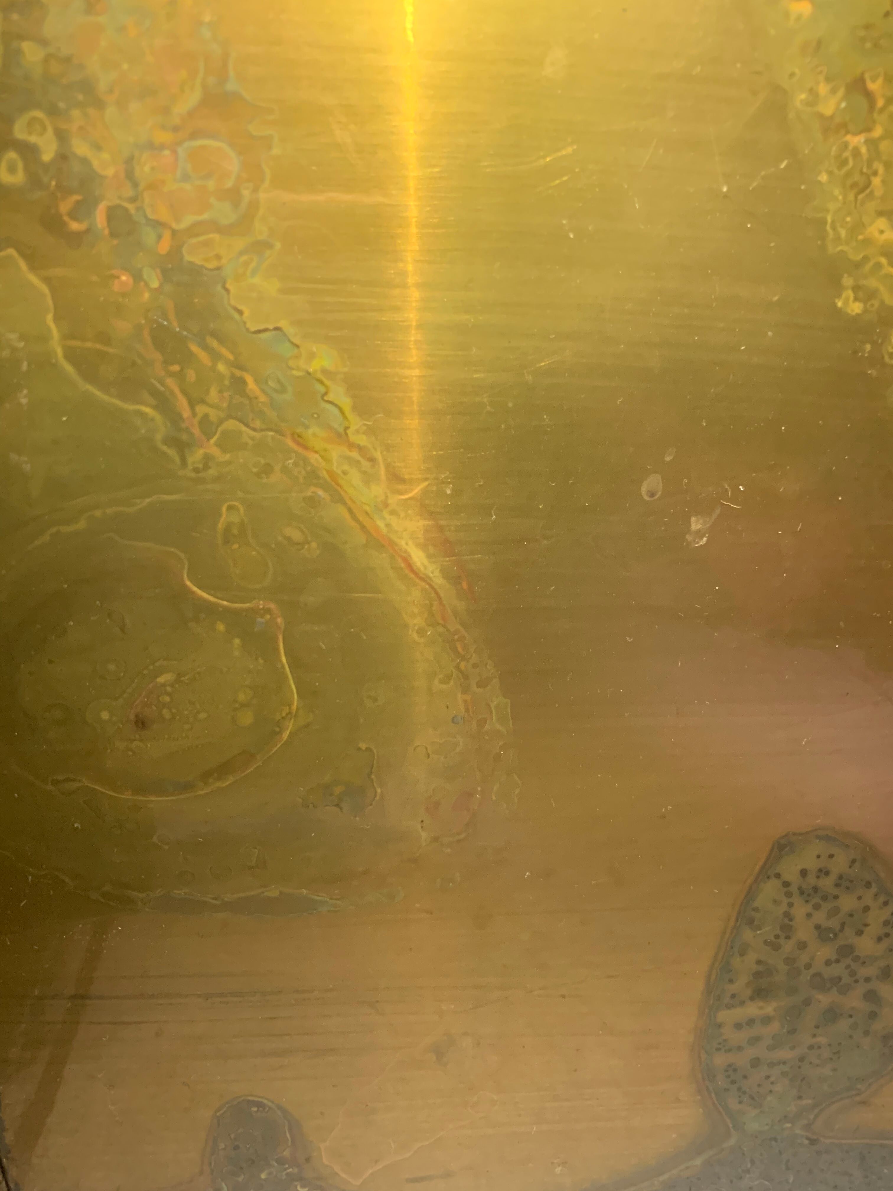 Sculptural brass sofa 70s