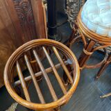 Rattan bar stools in 70s