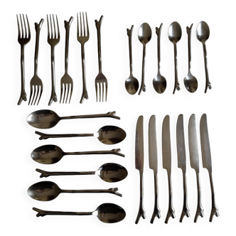 Vintage stainless steel Twig cutlery