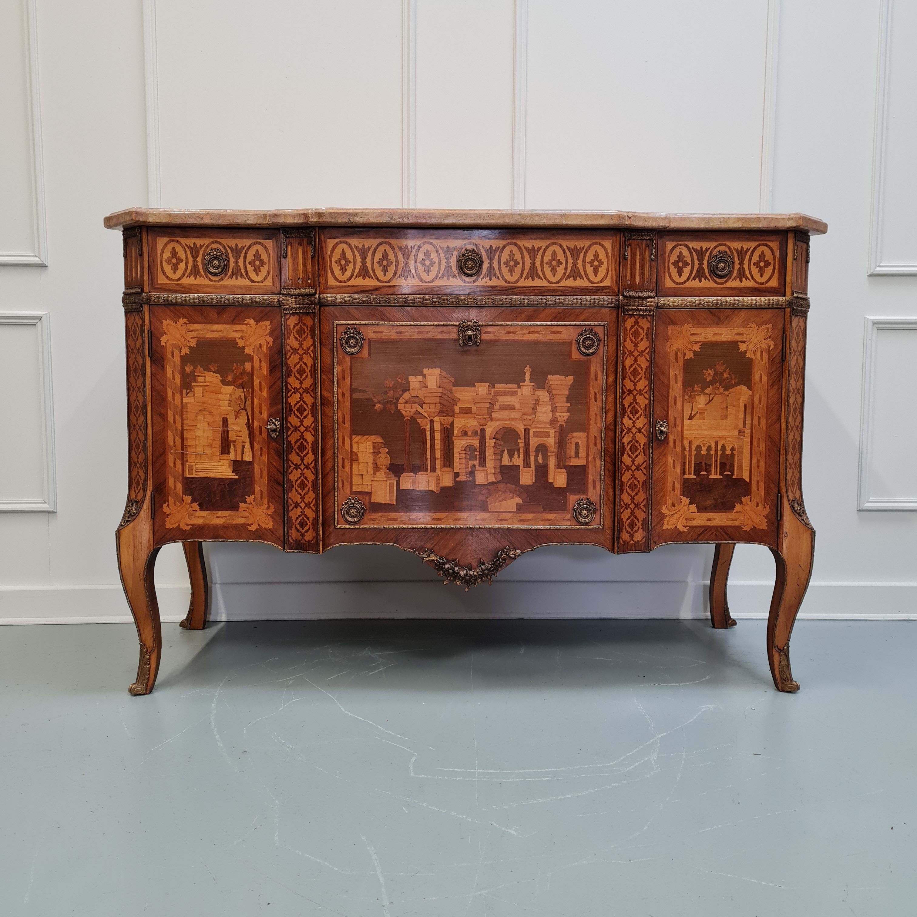 Transitional style antique french commode made in c1920