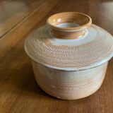 Pot with lid in stoneware vallauris