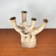 German Studio Pottery Sculptural Candleholder from Hans Fischer, 1980s
