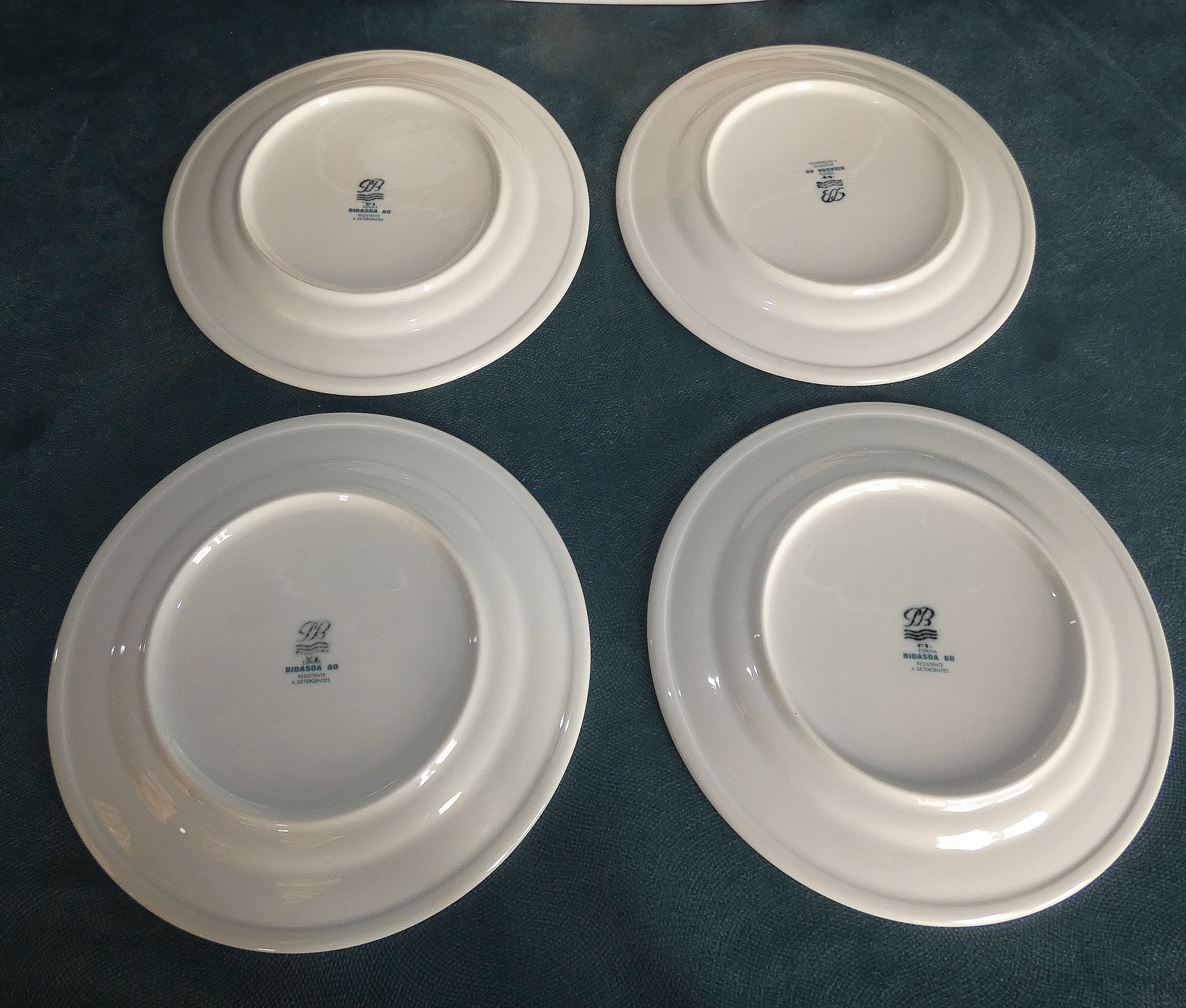 Bidasoa 80 espana set flat and 4 plates vintage circa 1970 spain