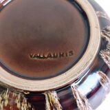 Mid-Century Vallauris Ceramic Box with Earthy Glaze, France, 1950s