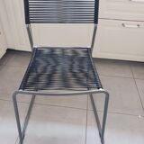 Set of 4 vintage chairs of the iconic Melker "spaghetti" model by Lisa Norinder for Ikea, 1990