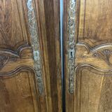 Paire de Portes d'armoire ancienne et sa traverse
