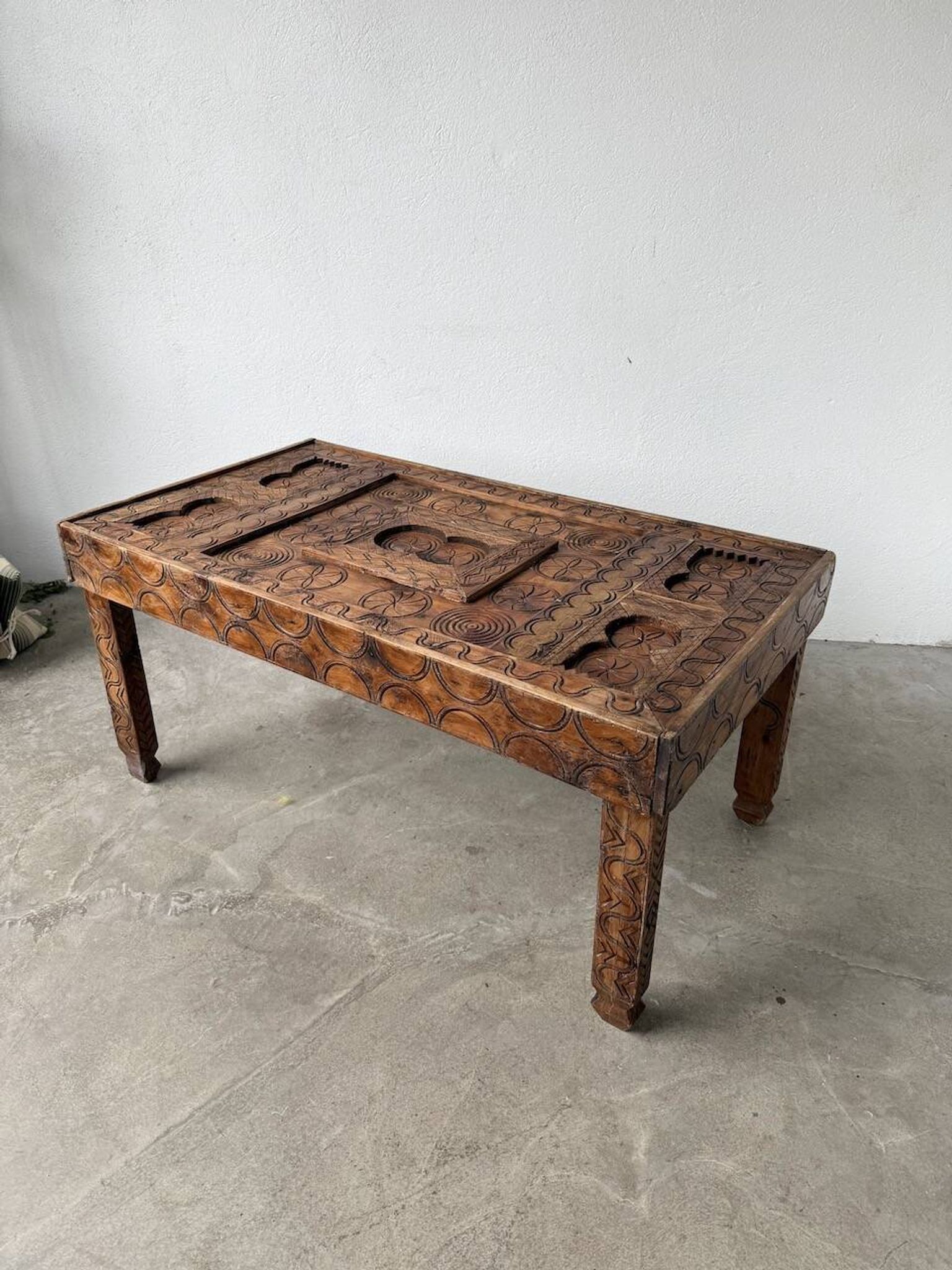 Savoyard folk art coffee table