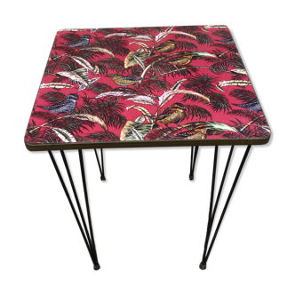 Pink jungle formica coffee table