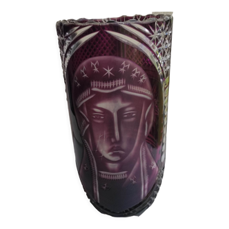 Vase cristal de bohème