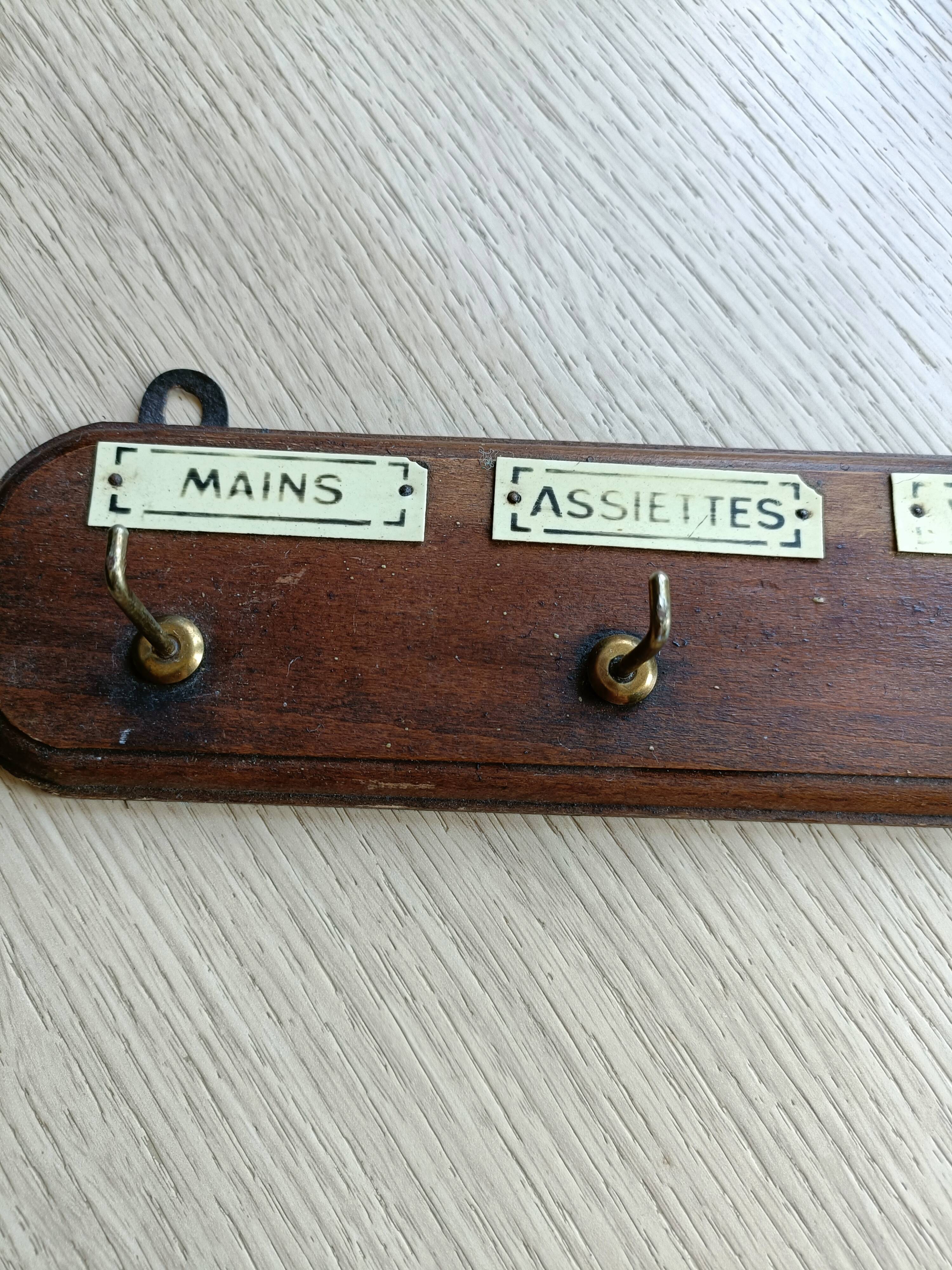 Antique tea towel holder