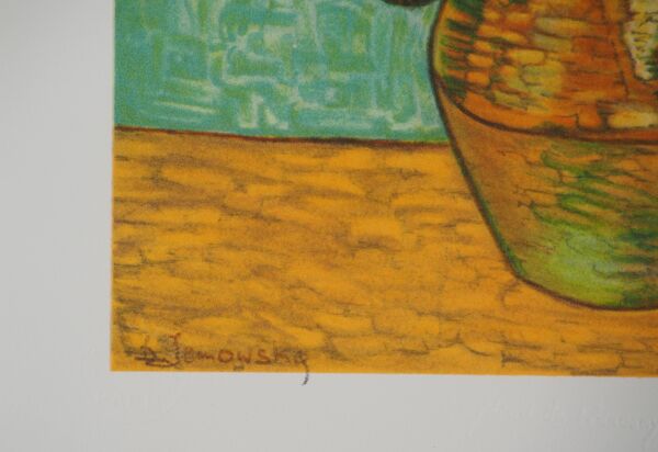 Vincent Van Gogh : Les tournesols, lithographie signée