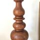 Turned wooden lamp 56cm