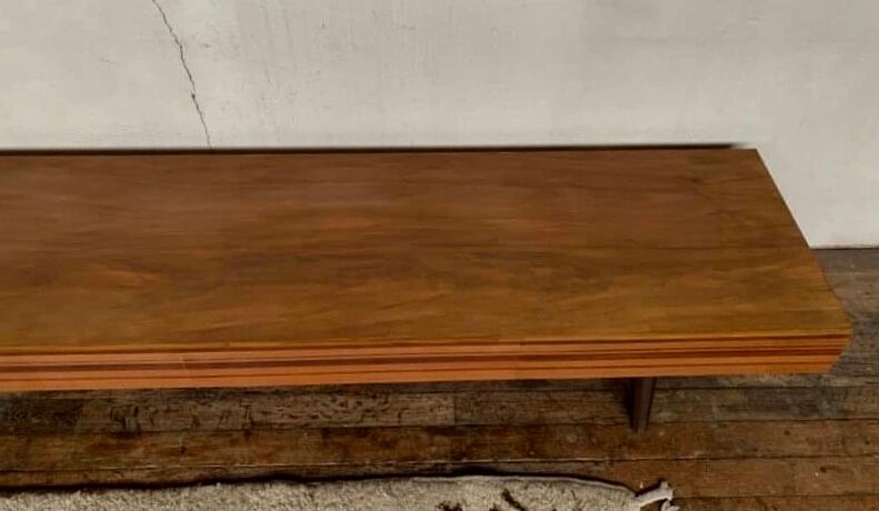 Walnut 4 drawers and compass legs