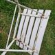 Pair of metal and wood garden chairs
