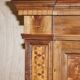 Italian Governess Buffet in Burr Pippy Oak with Geometric Marquetry