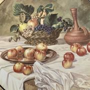Assiette décorative motif nature morte