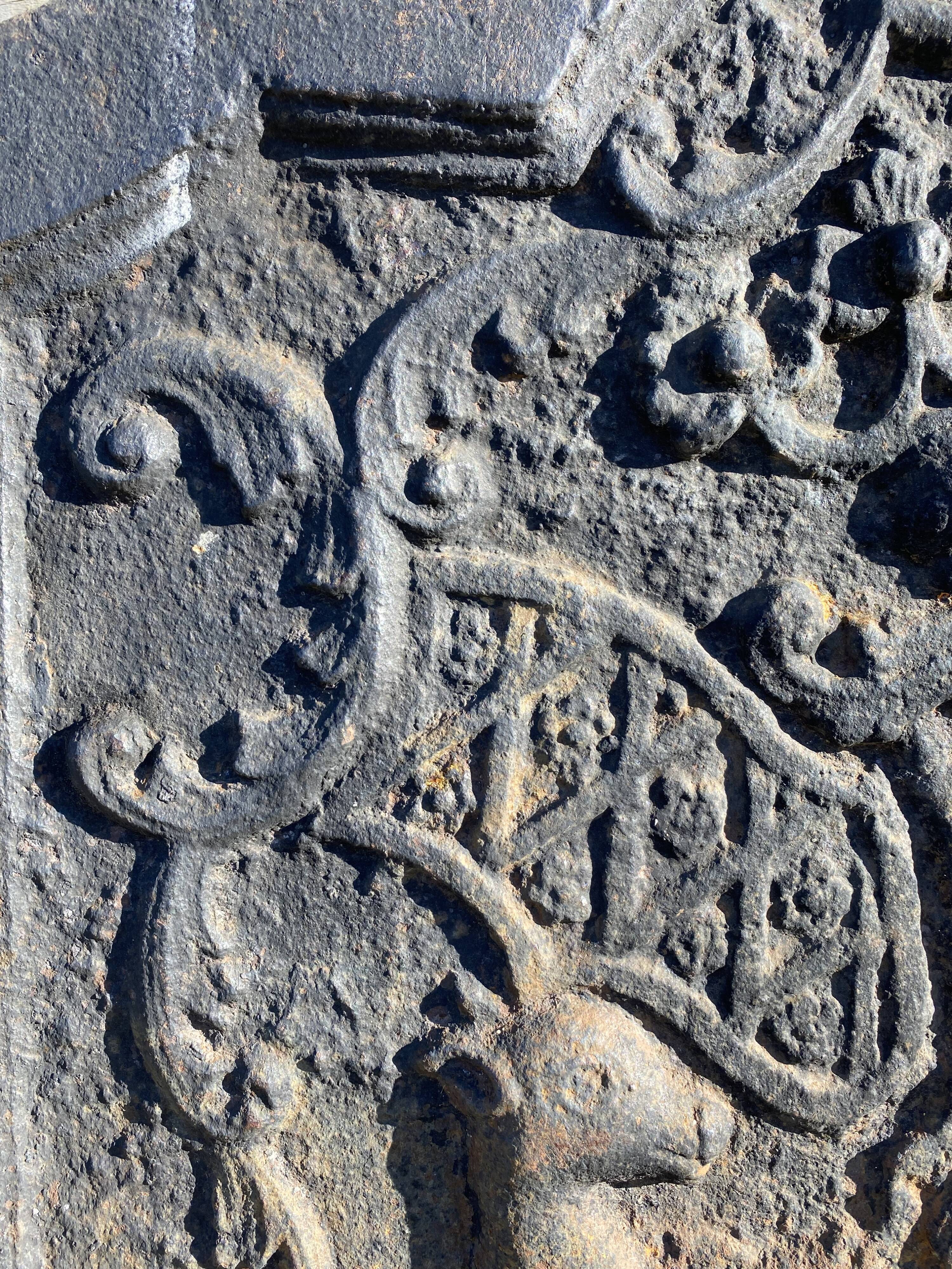 Castle unicorn fireplace plate