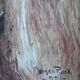 Vintage original dog portrait oil painting, signed animal art