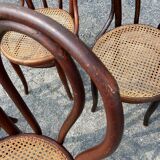 Set of 7 Thonet bistro chairs