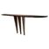 Mid-Century Italian Wooden Wall-Mounted Console Table in the style of Ulrich, 1950s