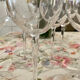 Crystal wine glasses (bud-shaped foot)