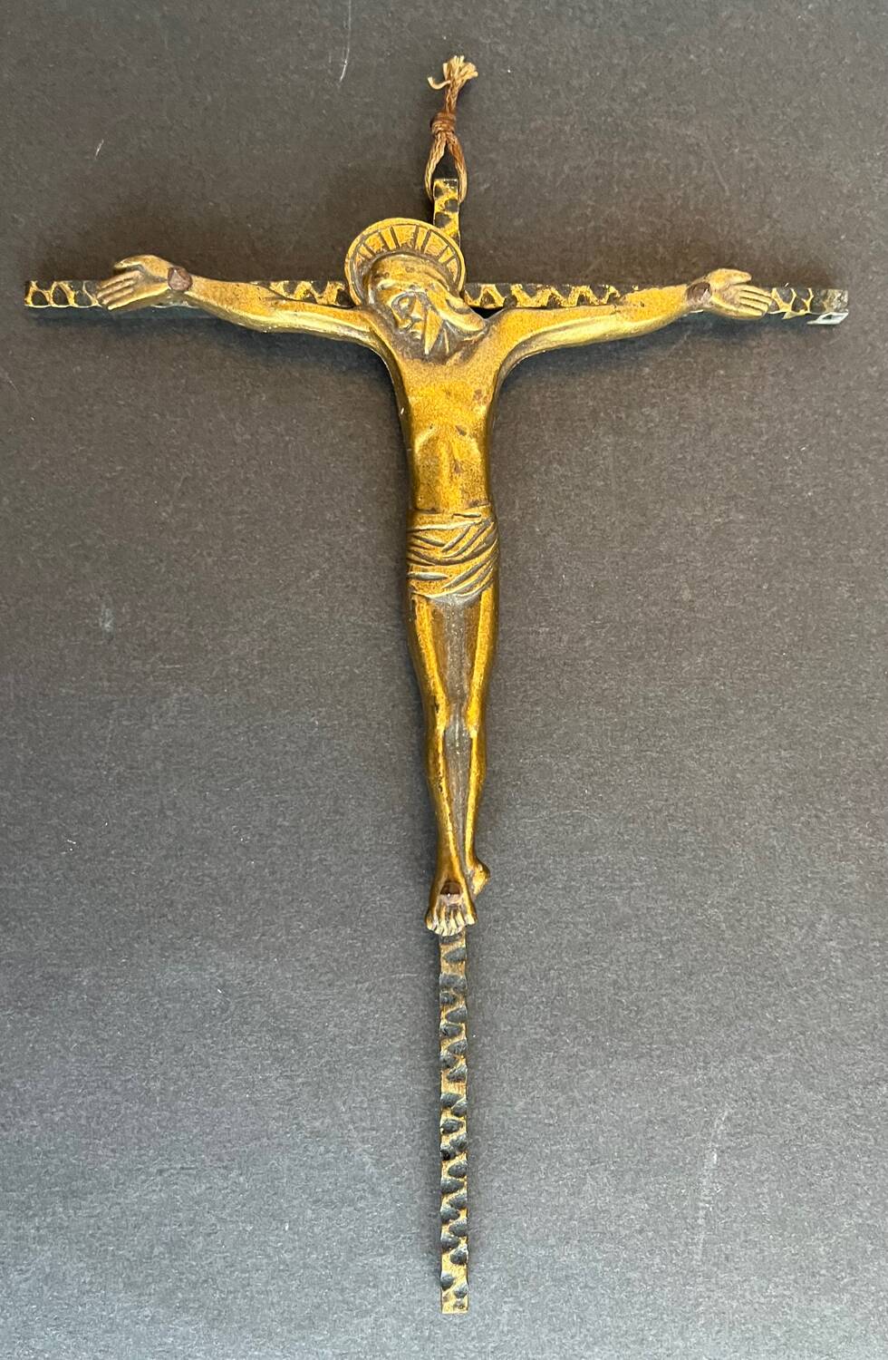 Gilded bronze crucifix