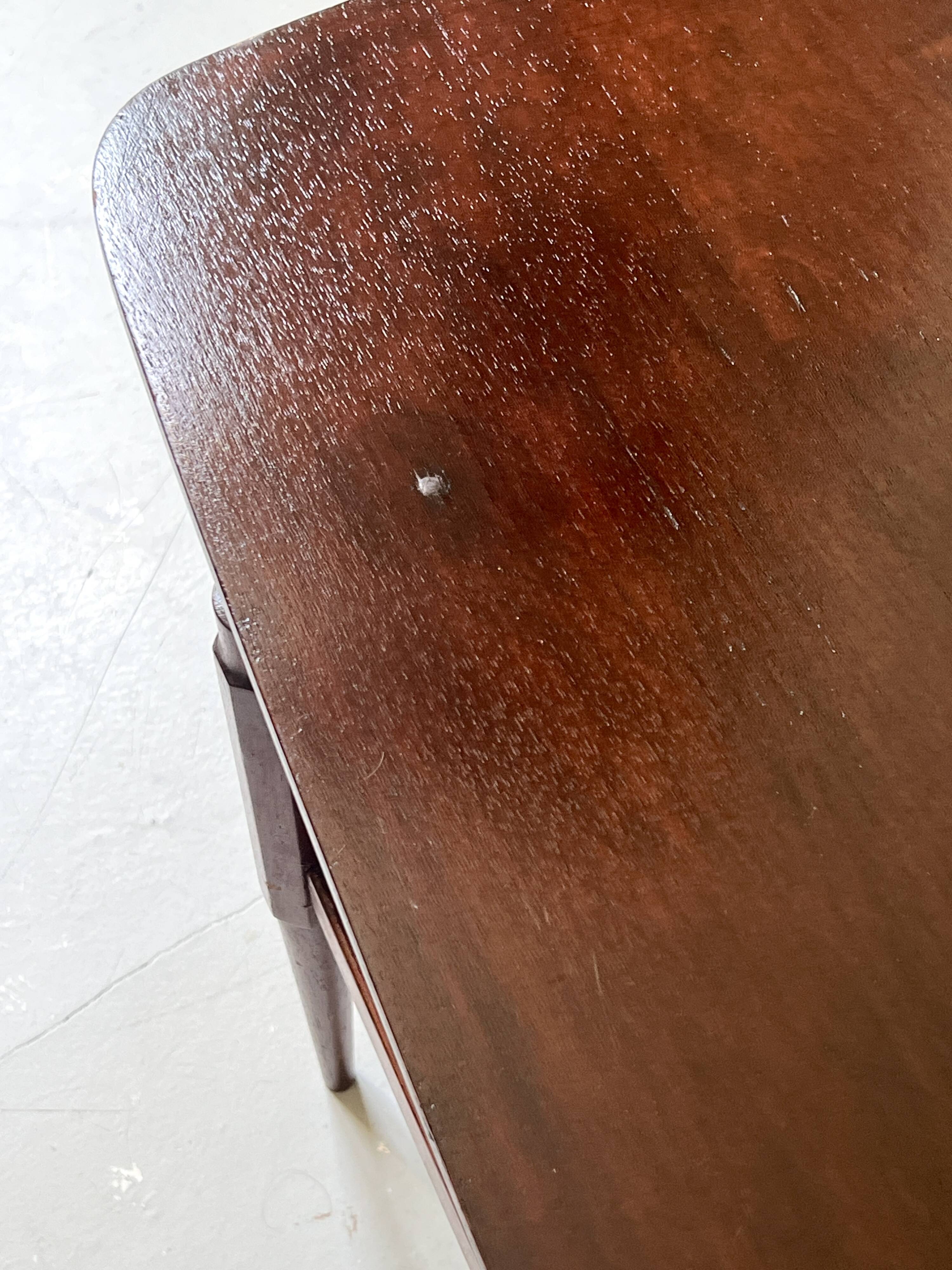 Danish teak coffee table with a double top, 1950s design.