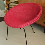 Satellite wicker armchair