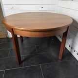 Vintage 60s extendable round teak table