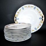 Limoges porcelain dessert service