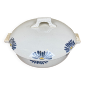 Large art deco tureen in Somain earthenware, mushroom lid