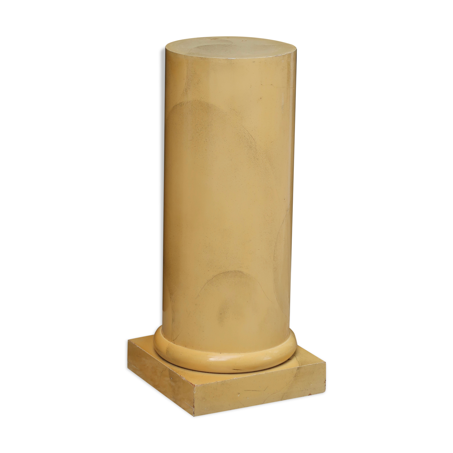 Wooden column imitation marble, display, 80s