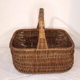 Large vintage woven rattan basket – Authentic and practical