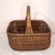 Panier vintage en rotin tressé