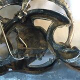 Nineteenth century mirror in silver bronze