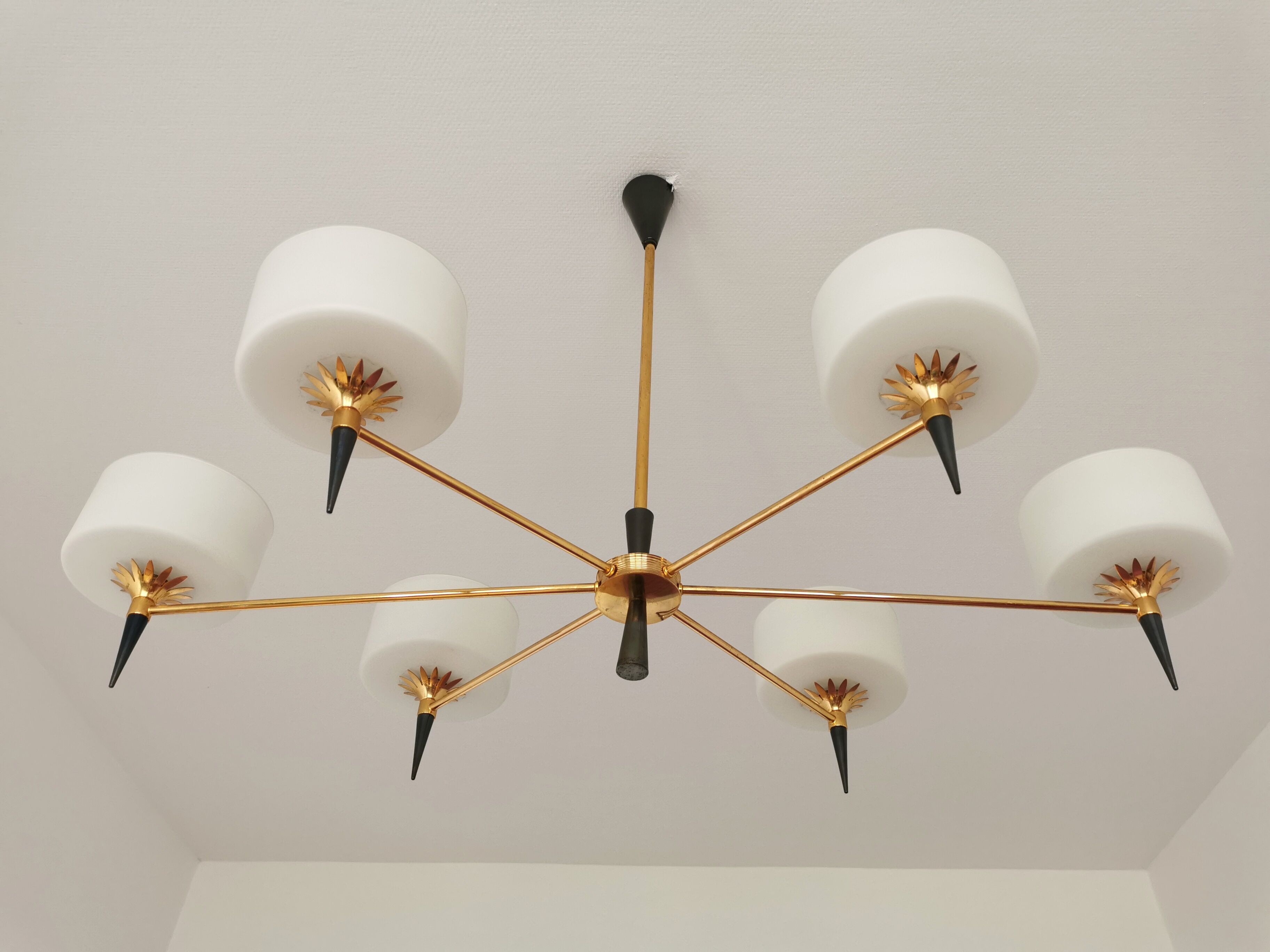 Chandelier 1950 modernist design arlus lunel