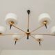 Chandelier 1950 modernist design arlus lunel