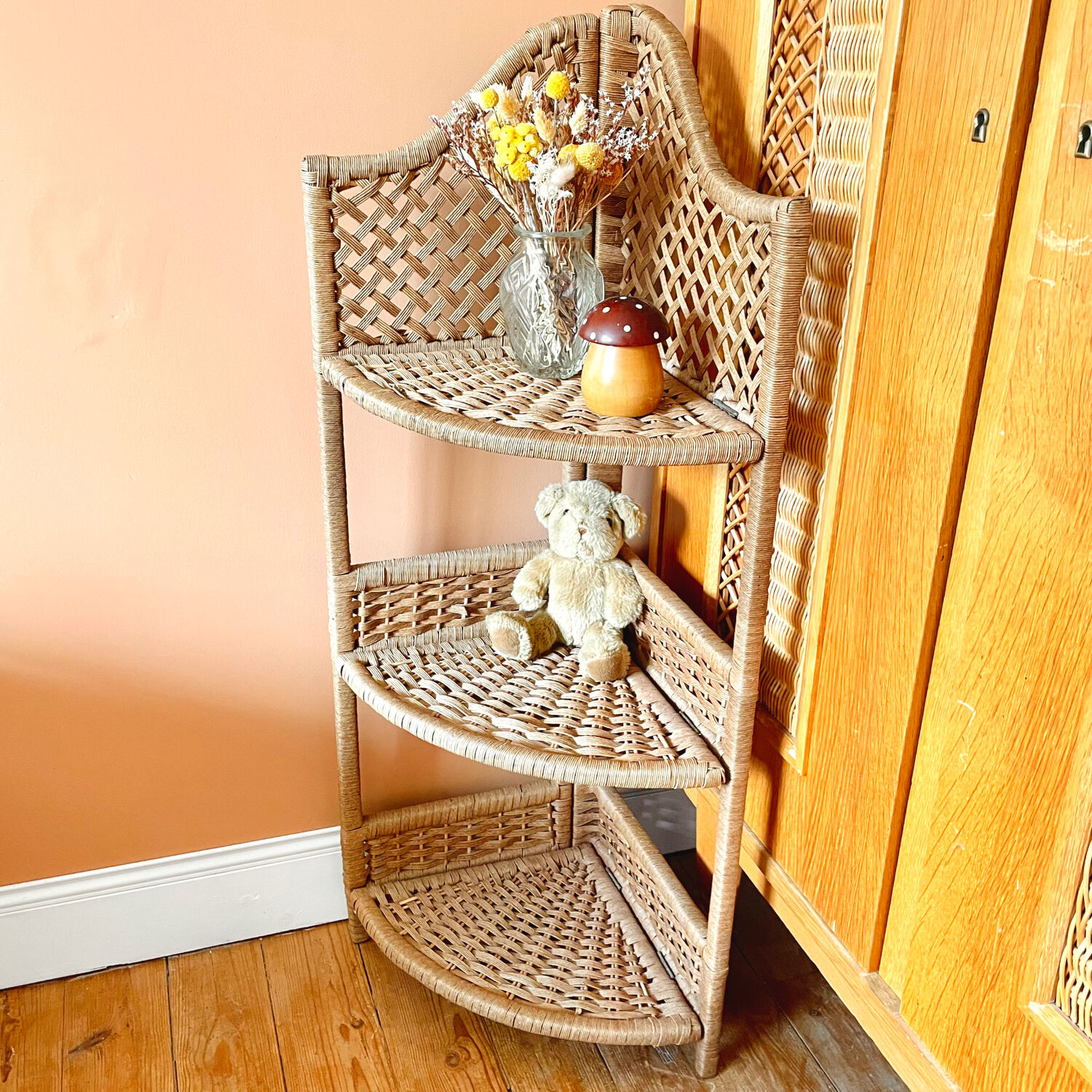 Vintage corner cabinet