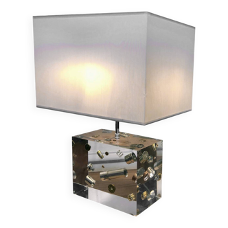 Table Lamp • Sculpture • Resin Inclusion • Post Space Age • 2000
