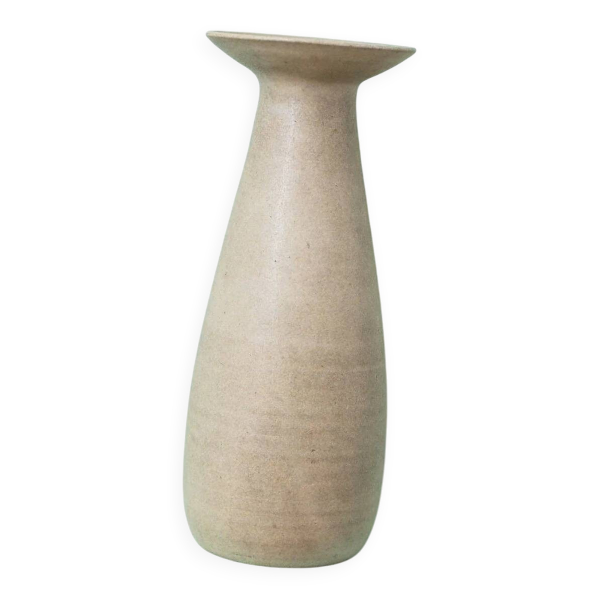 Beige Studio Keramik Ceramic Vase by Heinz Pelzer – West Germany, 1970s Mid-Century