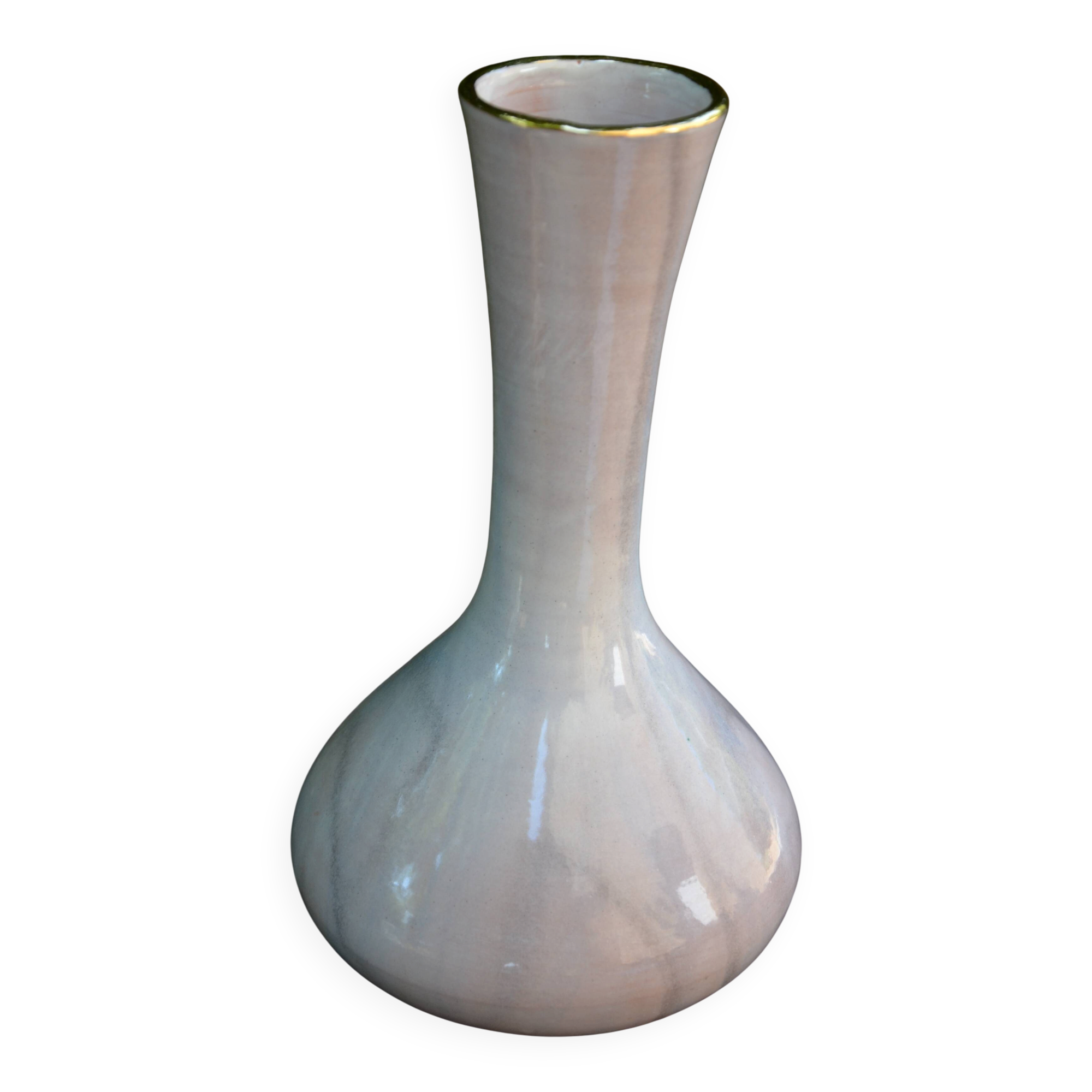 Vase G.P. Gialletti  Pimpimelli céramique lustrée