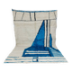 Handmade blue artisanal Moroccan Berber rug 310 X 215 CM