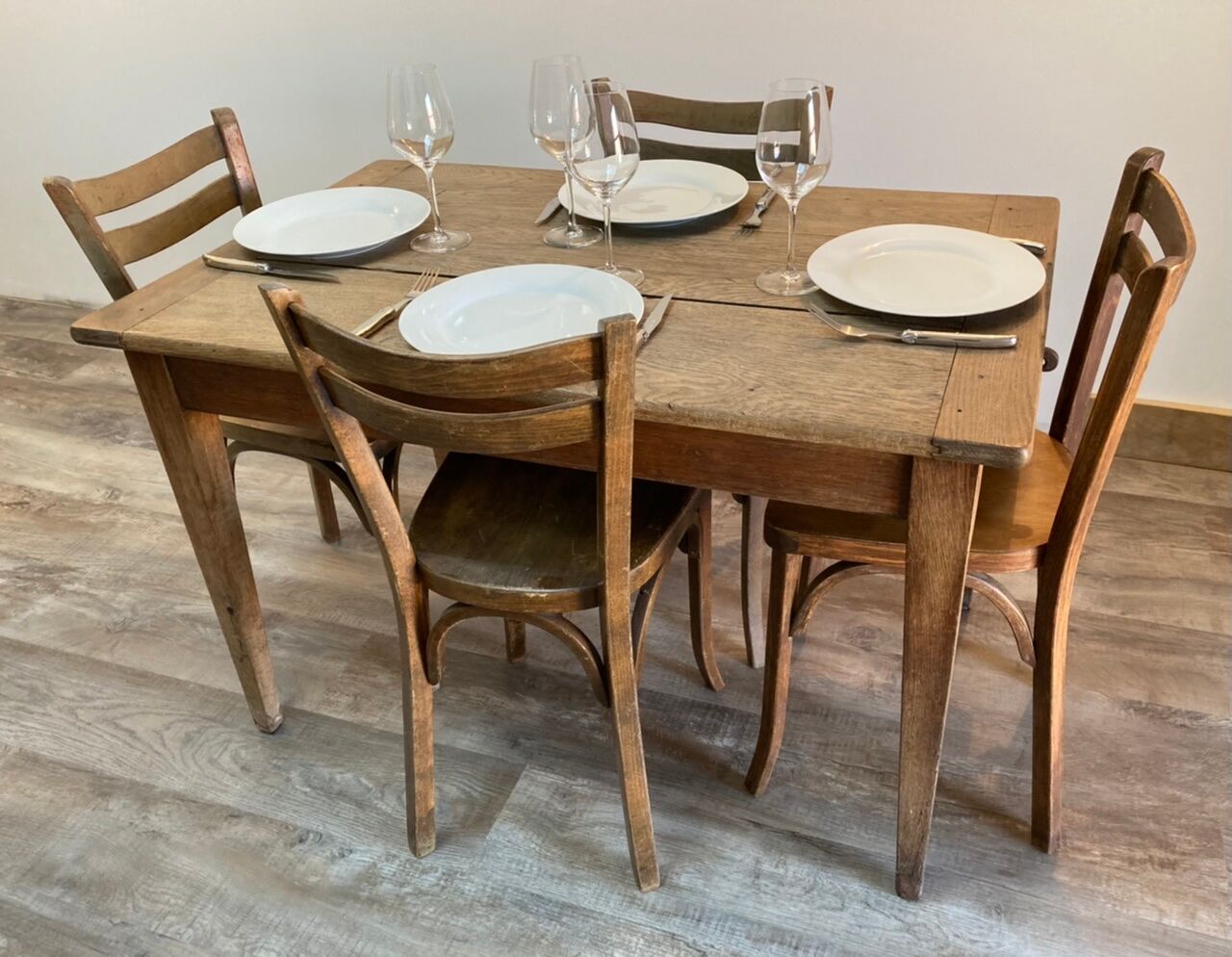 Oak farmhouse table