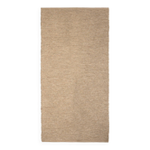 Tapis en coton recycle beige 140 x 70 cm
