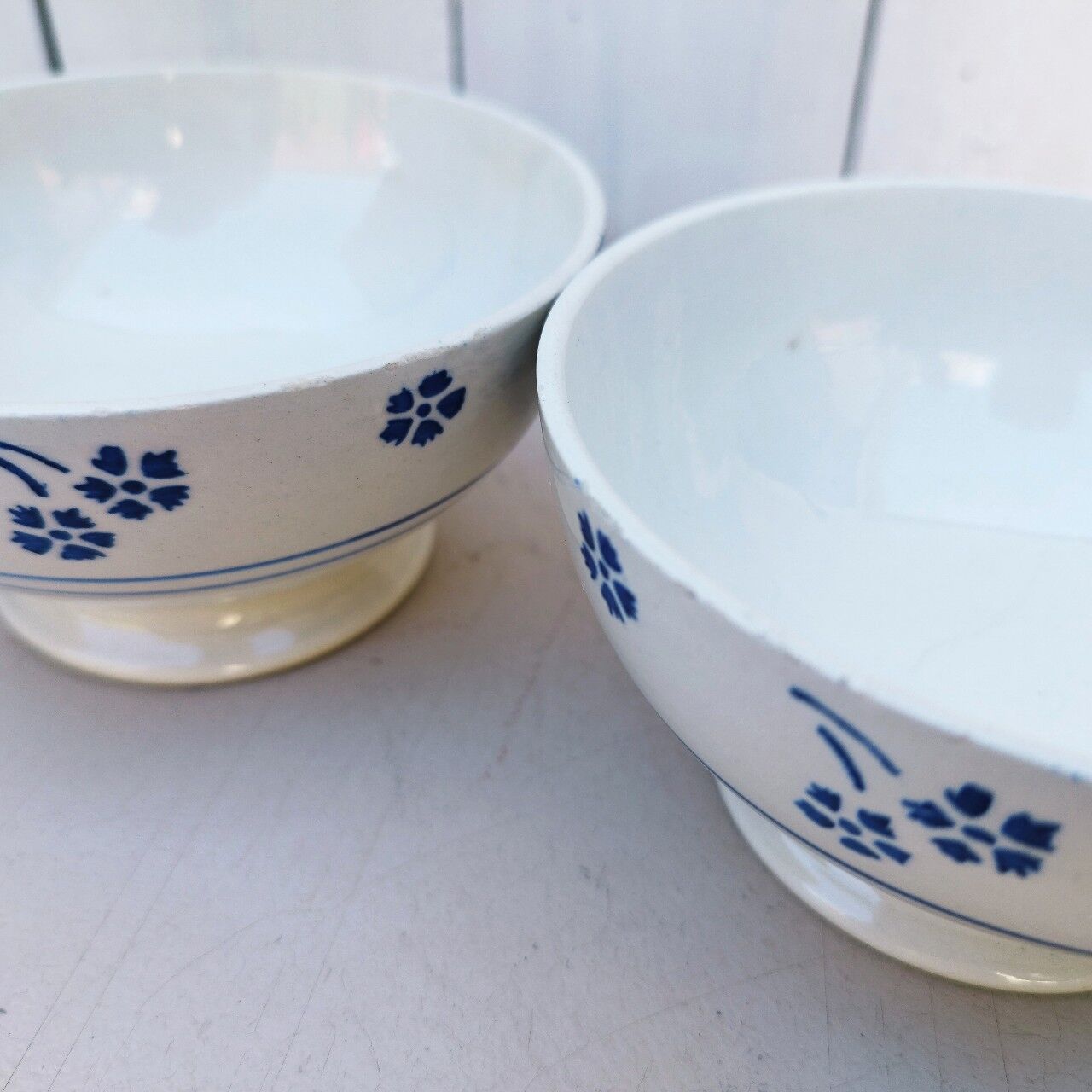 Pair Bowls Keller and Guerin Faïence Luneville