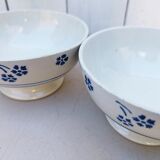 Pair Bowls Keller and Guerin Faïence Luneville
